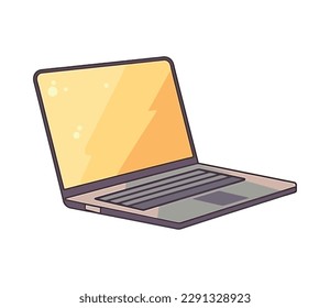 Icono moderno de innovación en computadoras de escritorio aislado