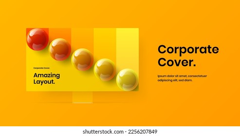 Modern computer display mockup web project illustration. Abstract site screen design vector layout.