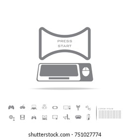 modern computer for gamer icon