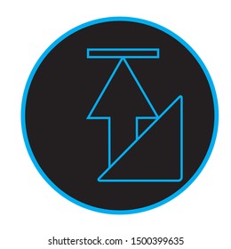 Modern computer line icons. The upload flat vector design. Can be used for web design programming, application development, design interface