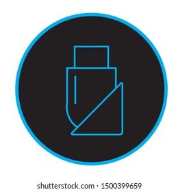 Modern computer line icons. The USB flash disc flat vector design. Can be used for web design programming, application development, design interface