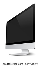 Blank Monitor Computer Device Black Screen Stock Illustration 6748159