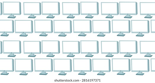 modern computer monitors pattern for digital learning classrooms