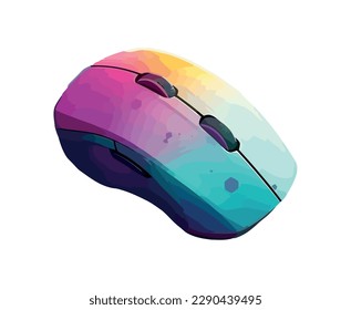 Icono azul del ratón del ordenador moderno