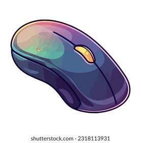 Icono moderno del ratón del ordenador aislado en fondo blanco