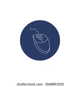 Modern computer mouse icon vector