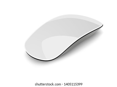 Modern computer mouse isolated on white background. Vector illustration. 