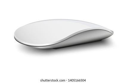 Modern computer mouse isolated on white background. Vector illustration. 