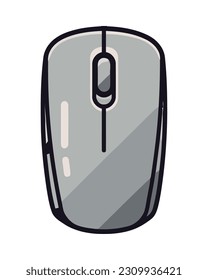 Modern computer mouse symbolizes technology isolated