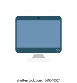 Modern computer screen icon vector illustration graphic design