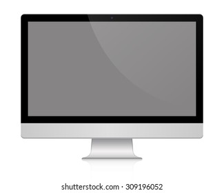 Modern computer screen, vector (blank)
