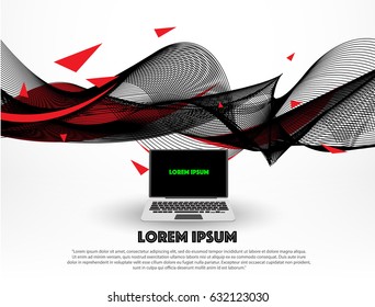 modern computer technology, Abstract background