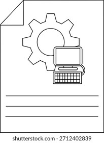 Icono de tecnología informática moderna símbolo de dispositivo digital