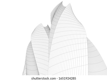Moderne Concept Architecture Vektorillustration Illustration