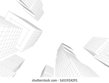 Modern concept architecture vector illustration