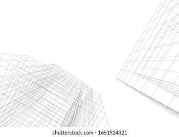 Modern concept architecture vector illustration