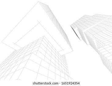 Modern concept architecture vector illustration
