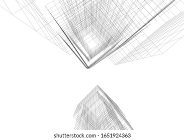 Moderne Concept Architecture Vektorillustration Illustration