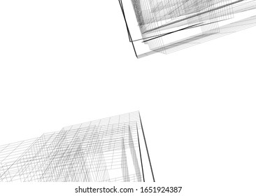 Modern concept architecture vector illustration