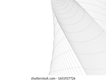 Arquitectura conceptual moderna ilustración vectorial