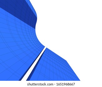 Arquitectura conceptual moderna ilustración vectorial