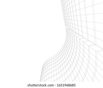 Arquitectura conceptual moderna ilustración vectorial