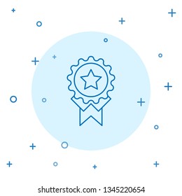 Modern concept Award Winner Icon. Win Medal Illustration. Reward Sign Symbol.