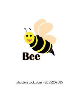 Modern concept of bee vector illustration