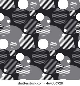 modern concept black and white motif. semleass geometry pattern. vector illustration.