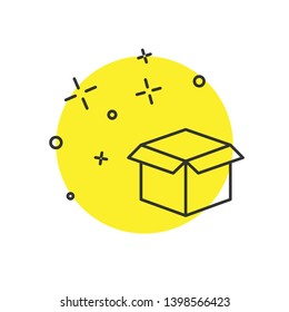 Modern concept Box vector icon for your web. Delivery symbol