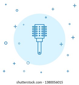 Modern concept Brush and hair symbol. Hairbrush collection