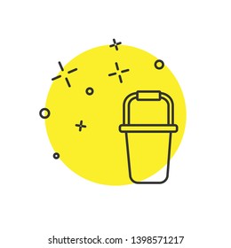 Modern concept Bucket icon vector isolated sign symbol
