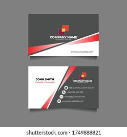 Modern concept of business card template. Vector EPS10.