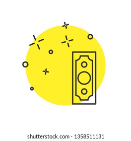 Modern concept Cash money vector icon