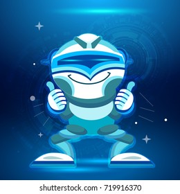 Modern concept character of Programming Bots, Robots, Computing, Machine Learning. Character for Website Element , Mobile websites and Apps.