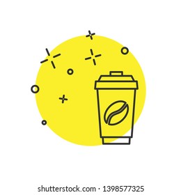Modern concept Coffee cup icon. Coffee time