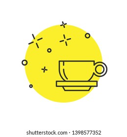 Modern concept Coffee cup icon. Coffee time