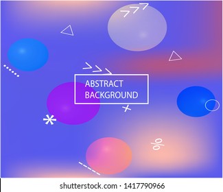 Modern concept in color pattern. EPS. Vector illustration presentation. Unreal splash and spreading spot. Blue flashy, polyvariant, cool, color pattern.