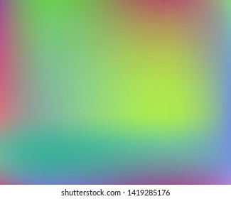 Modern concept in color pattern. EPS. Vector illustration cover. Original splash and spreading spot. Green flashy, polyvariant, cool, color pattern.