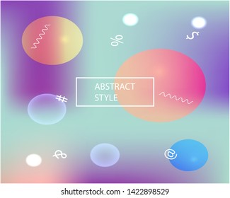 Modern concept in color pattern. EPS. Vector illustration flyer. Random splash and spreading spot. Blue flashy, polyvariant, cool, color pattern.