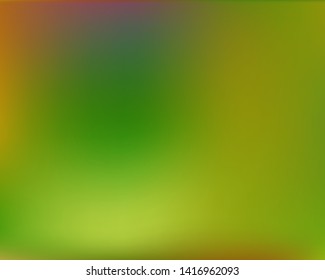 Modern concept in color pattern. Interesting splash and spreading spot. Vector illustration cover. Green flashy, polyvariant, cool, color pattern.