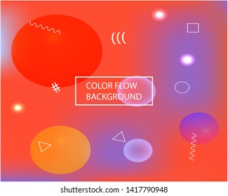 Modern concept in color pattern. Original splash and spreading spot. EPS. Vector illustration artbook. Red flashy, polyvariant, cool, color pattern.