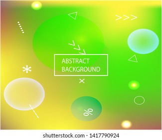 Modern concept in color pattern. Strange splash and spreading spot. EPS. Vector illustration flyer. Green flashy, polyvariant, cool, color pattern.