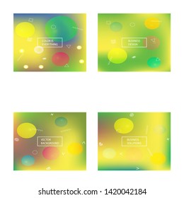Modern concept in color pattern. Strange splash and spreading spot. EPS. Vector illustration design. Yellow flashy, polyvariant, cool, color pattern.
