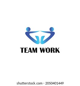 Concepto moderno de ilustración vectorial del logotipo del equipo de la comunidad