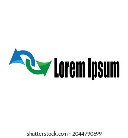 Modern concept of company business logo vector illustration