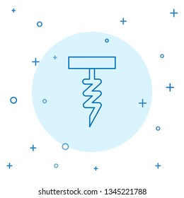 Modern concept Corkscrew icon. Corkscrew silhouette for Web site page and mobile app design vector element.