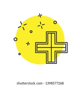 Modern concept Crossroad vector icon