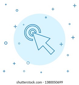 Modern concept Cursor icon. Web page symbol for your web site design