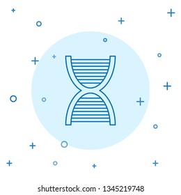 Modern concept DNA structure vector icon. Genes symbol